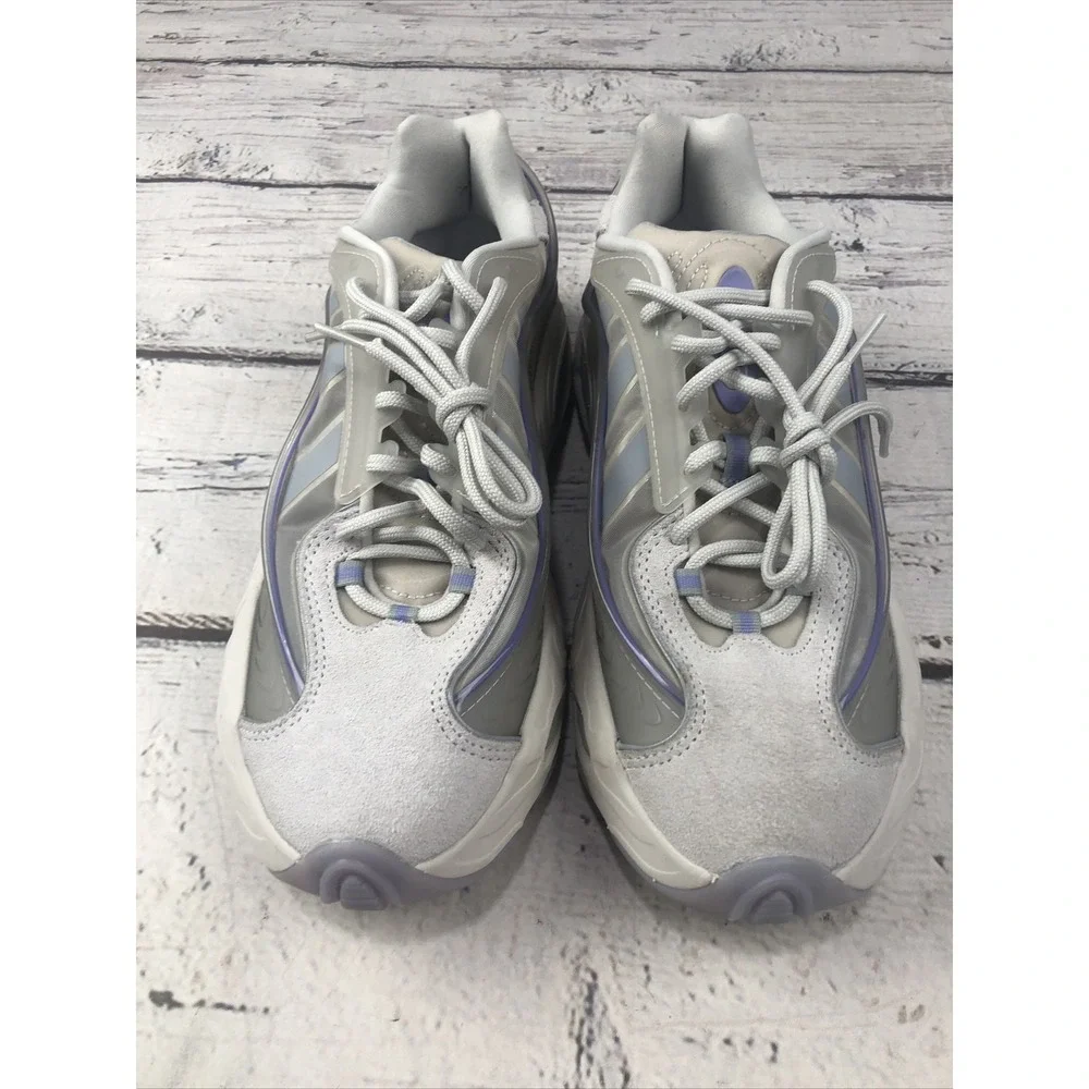 Adidas Men's ZX 22 Boost Sneakers, Gray/light Gray/purple Size 8 Medium Clean
